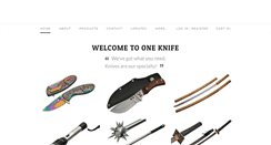 Desktop Screenshot of oneknife.com