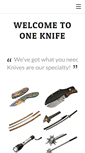 Mobile Screenshot of oneknife.com